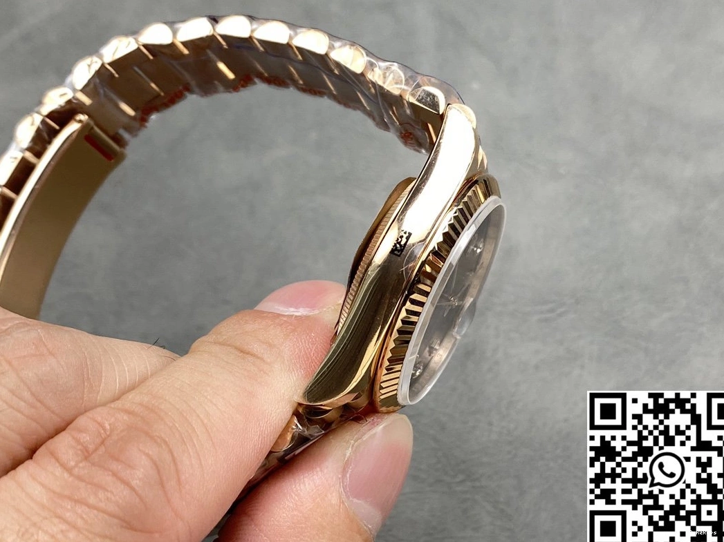 v5 M128235-0037 Tungsten Date Steel Chocalate 36mm Factory Rolex QF Dial Day 0306